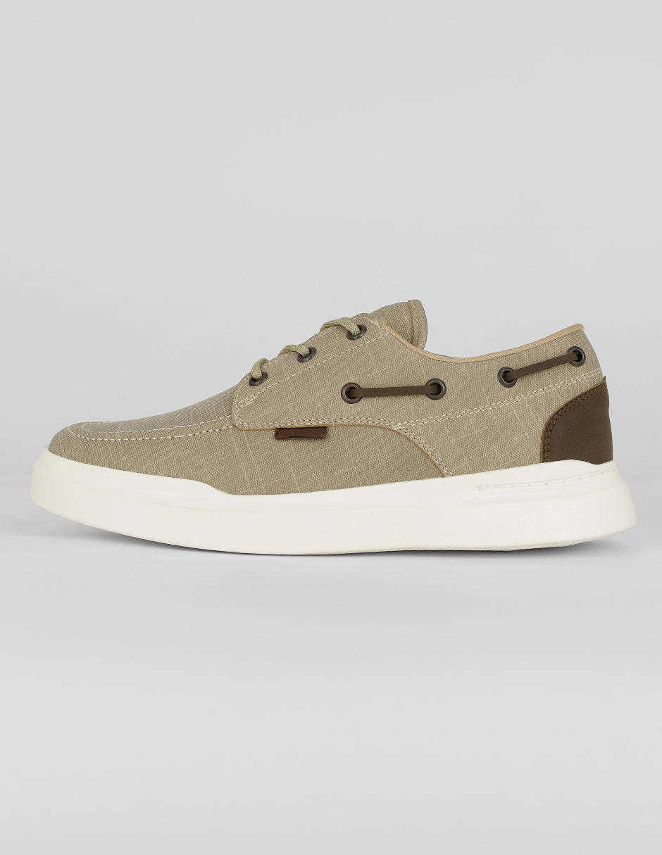 Oxfords Exterior Sintético Color Beige Para Hombre De RBCOLLECTION