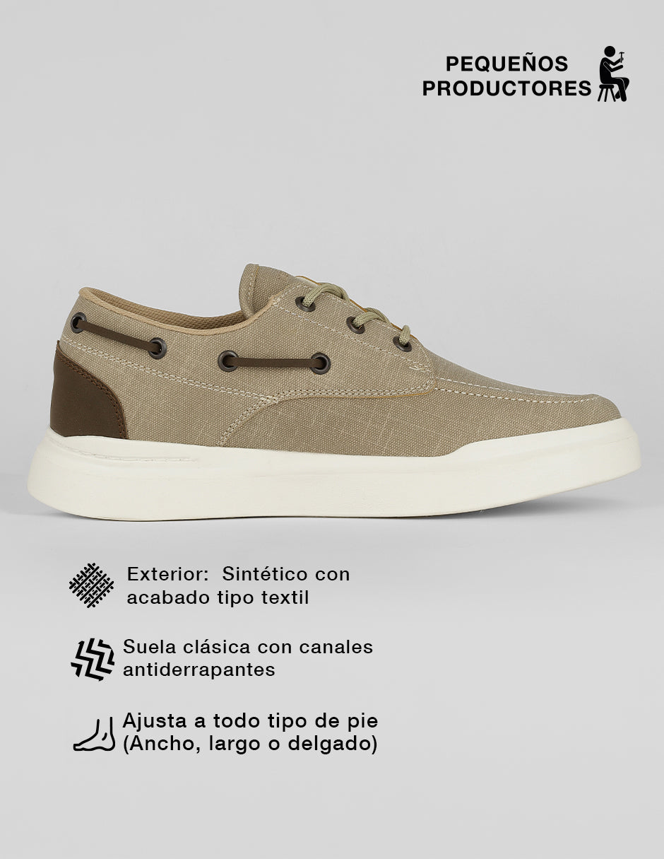 Oxfords Urban en Sintético – Beige