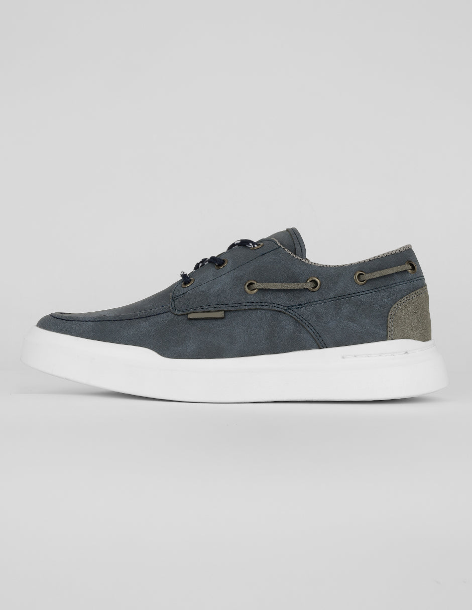 Oxfords Exterior Piel vegana Color Azul Para Hombre De RBCOLLECTION