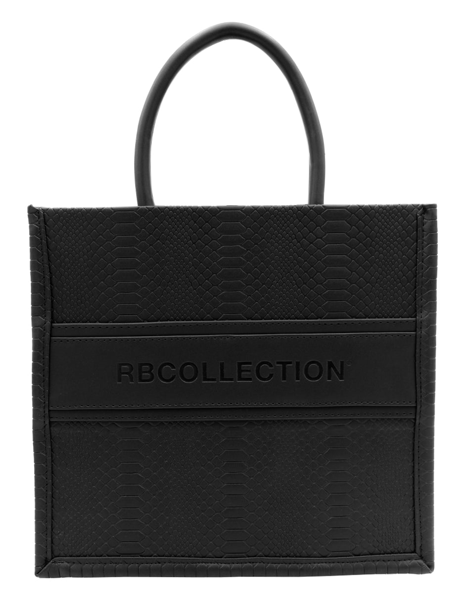 Bolsa Satchel Exterior Piel vegana Color Negro Para Mujer De RBCOLLECTION