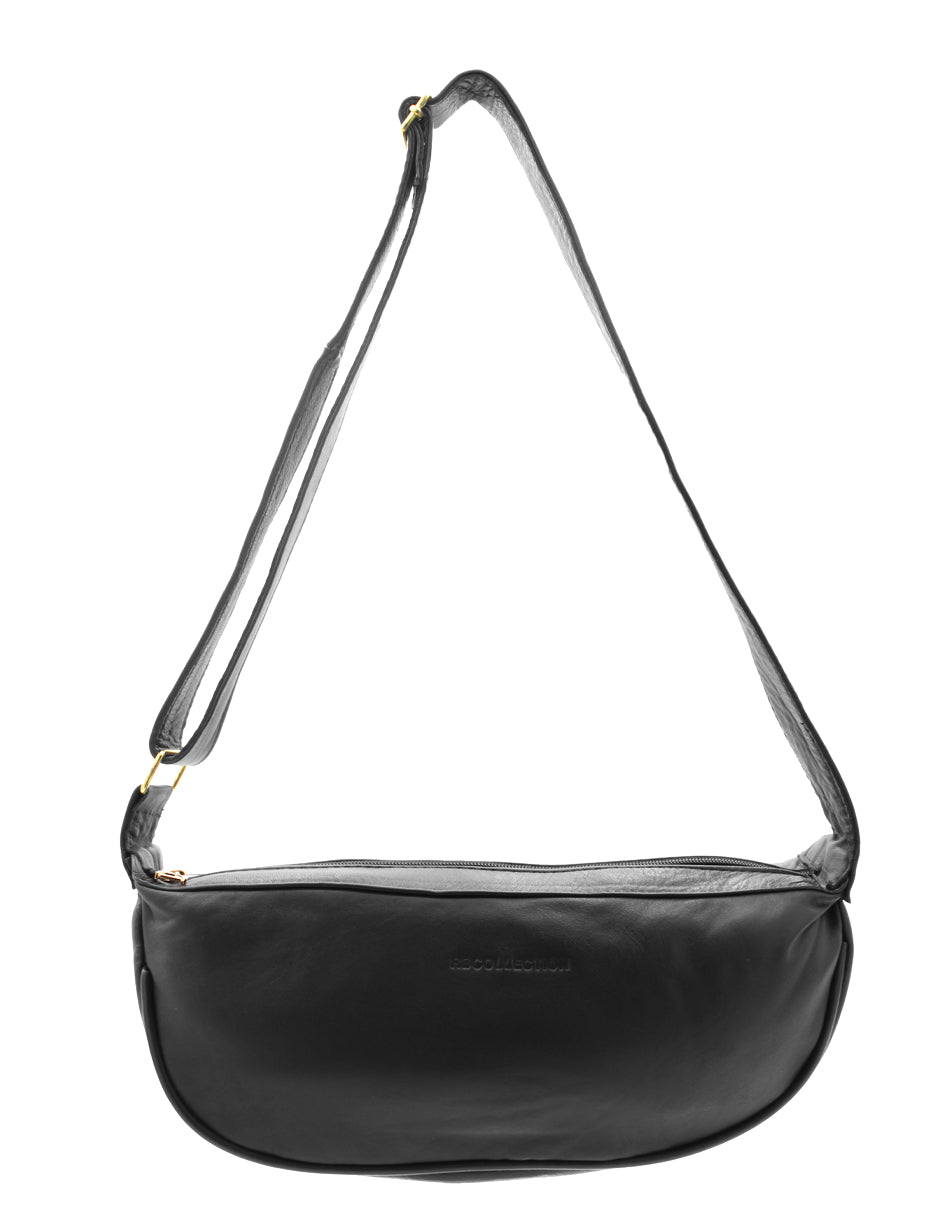 Bolso Crossbody en Piel - Negro