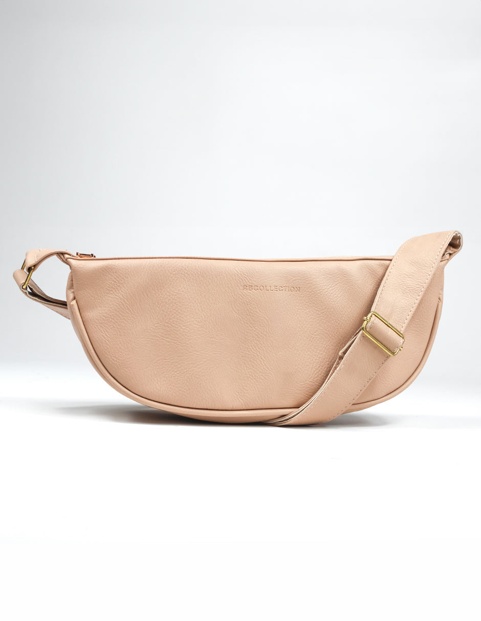 Bolso Crossbody Exterior Piel vegana Color Beige  Para Mujer De RBCOLLECTION