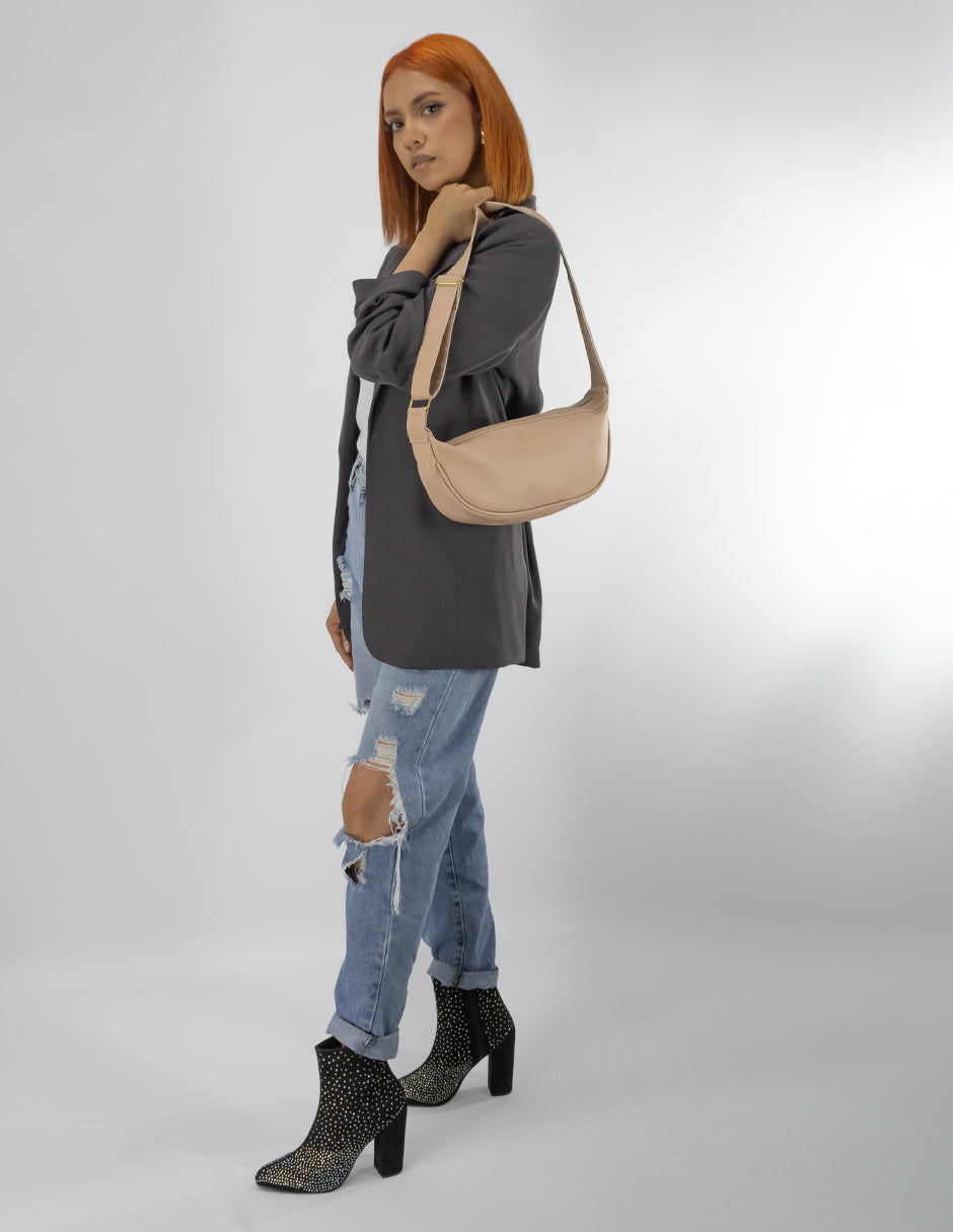 Bolso Crossbody en Piel vegana - Beige