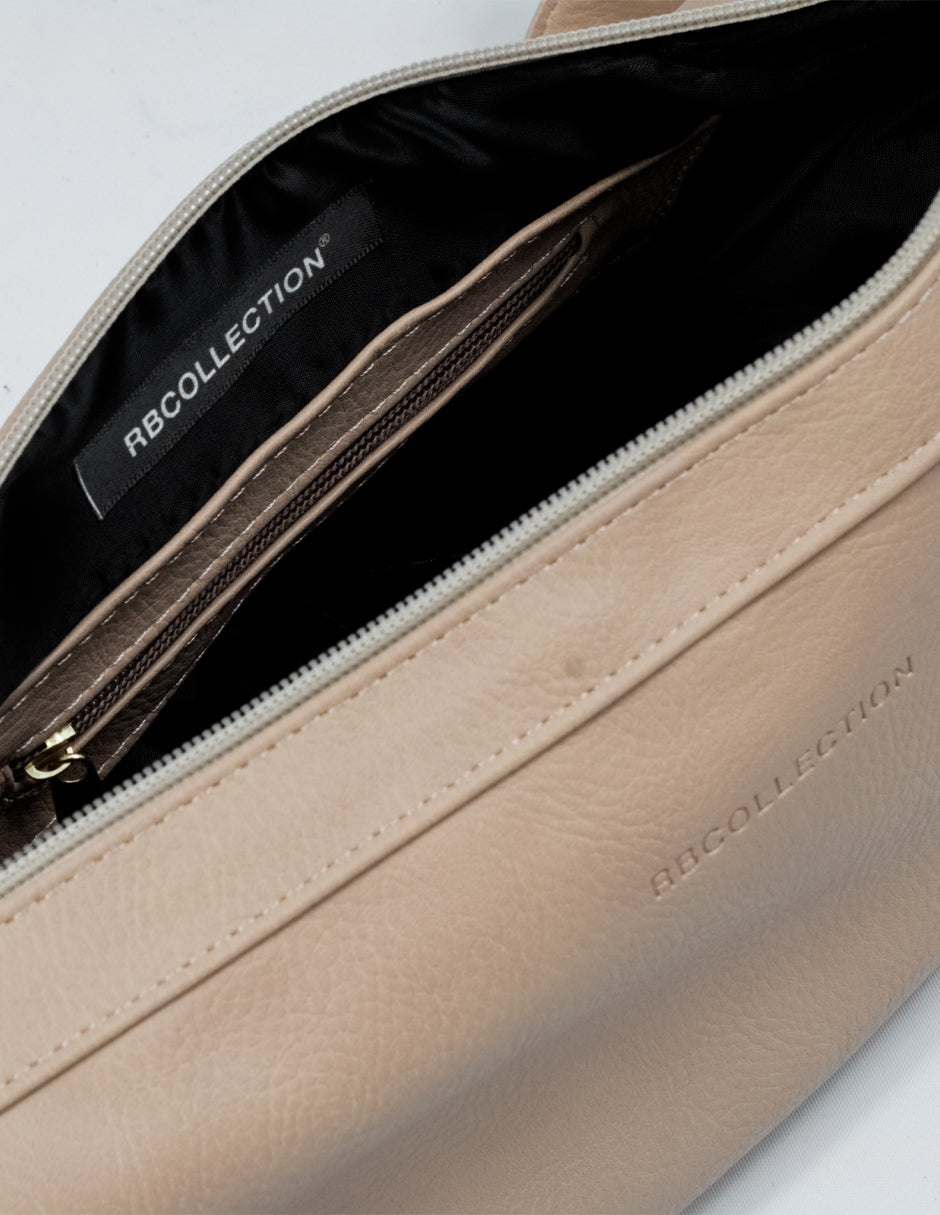 Bolso Crossbody en Piel vegana - Beige