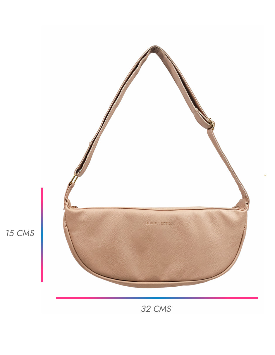 Bolso Crossbody en Piel vegana - Beige