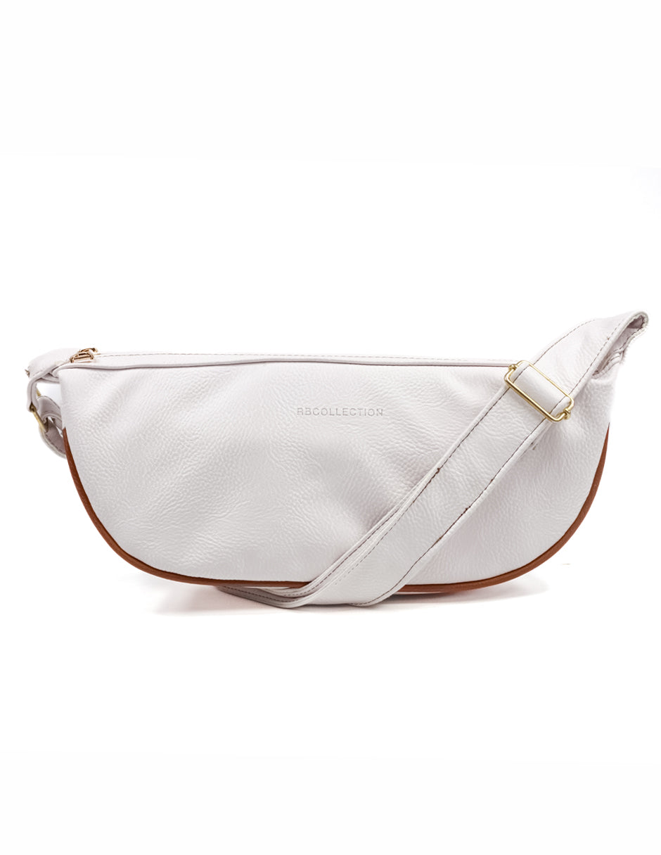 Bolso Crossbody Exterior Piel vegana Color Blanco Para Mujer De RBCOLLECTION