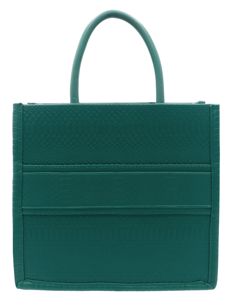 Bolsa Satchel en Piel vegana - Verde