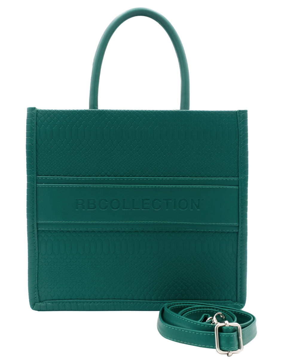 Bolsa Satchel en Piel vegana - Verde