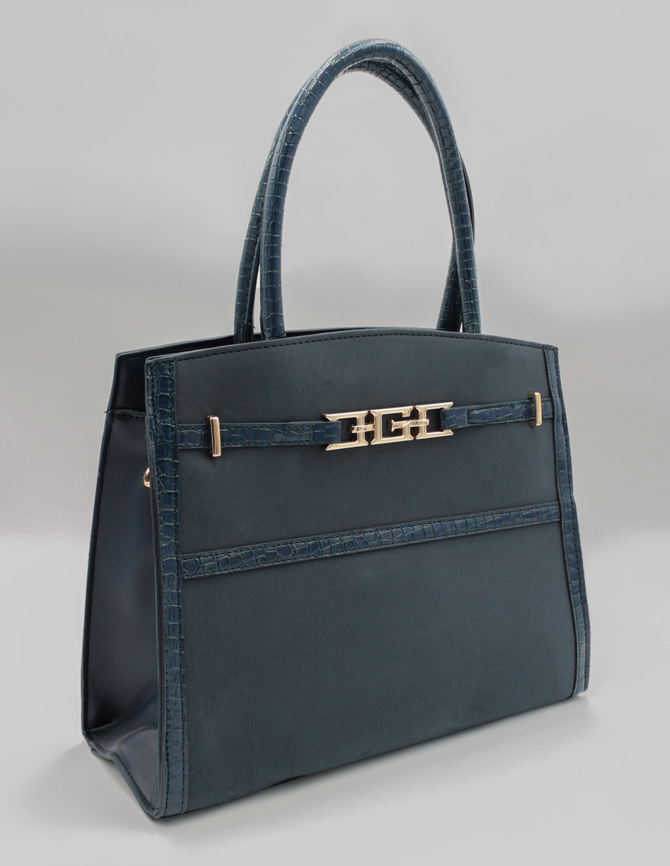 Bolsa Satchel Celine en Gamuza Color Azul