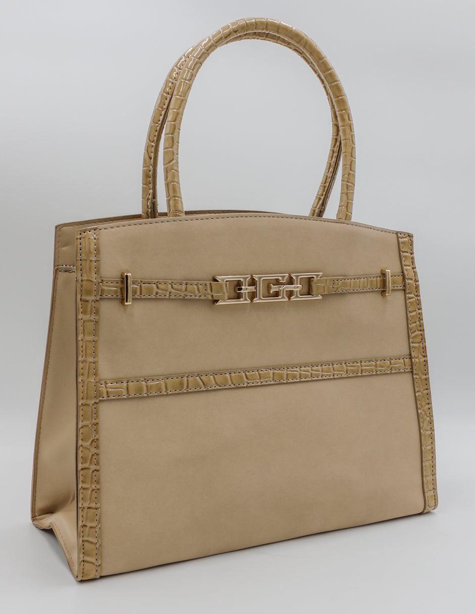 Bolsa Satchel Celine en Gamuza Color Beige