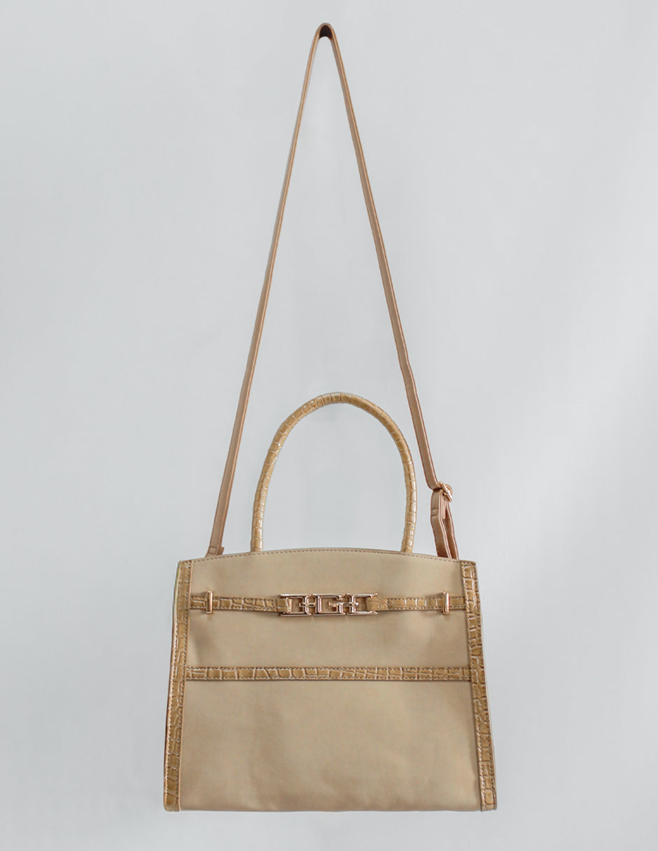 Bolsa Satchel Celine en Gamuza Color Beige