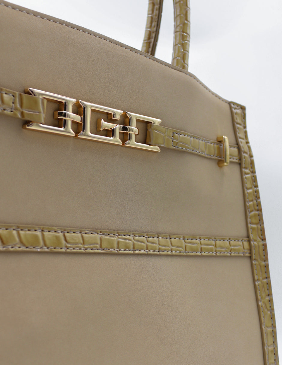 Bolsa Satchel Celine en Gamuza Color Beige