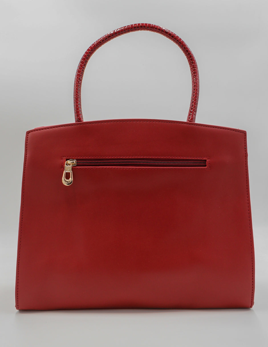 Bolsa Satchel Celine en Gamuza Color Rojo