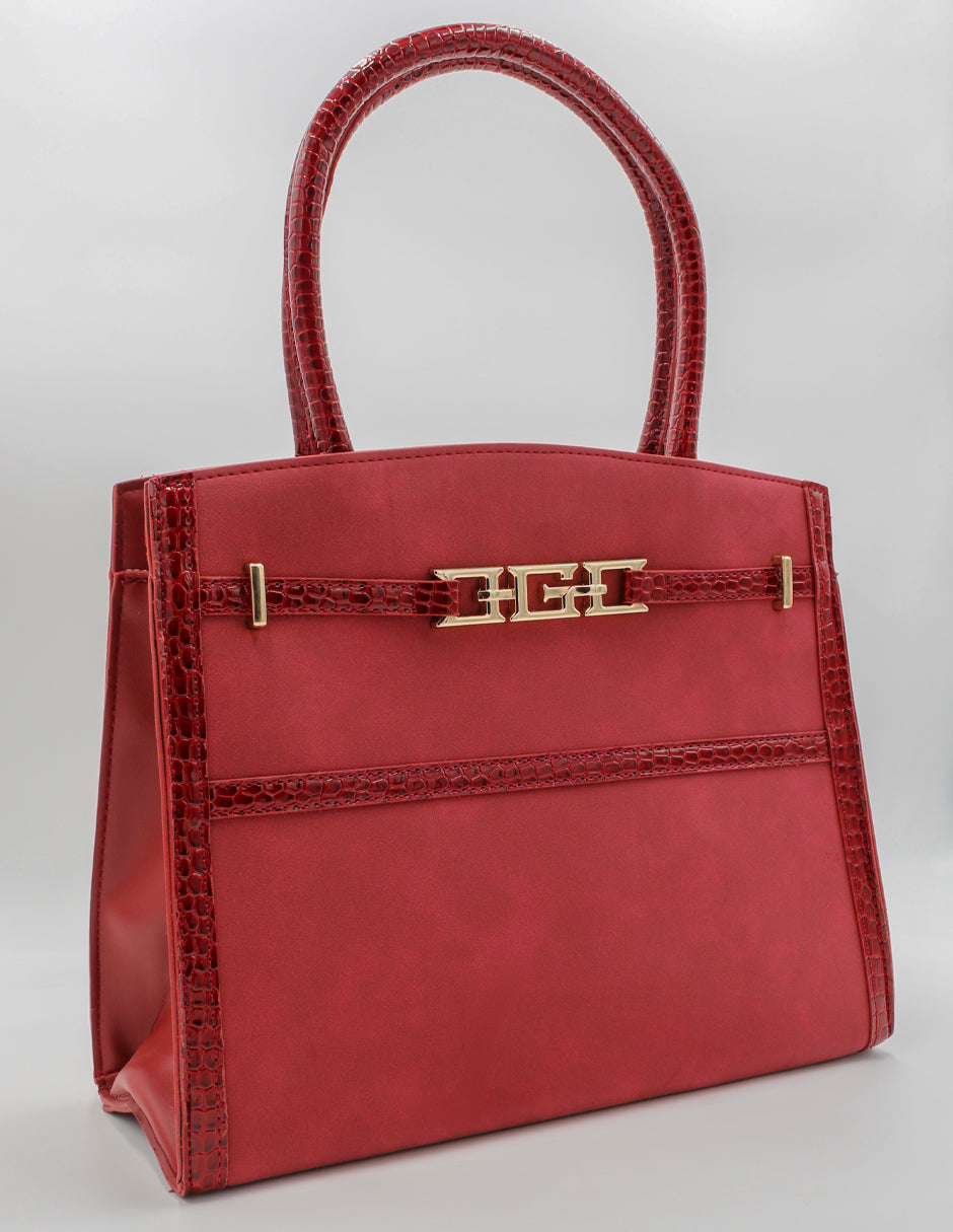 Bolsa Satchel Celine en Gamuza Color Rojo