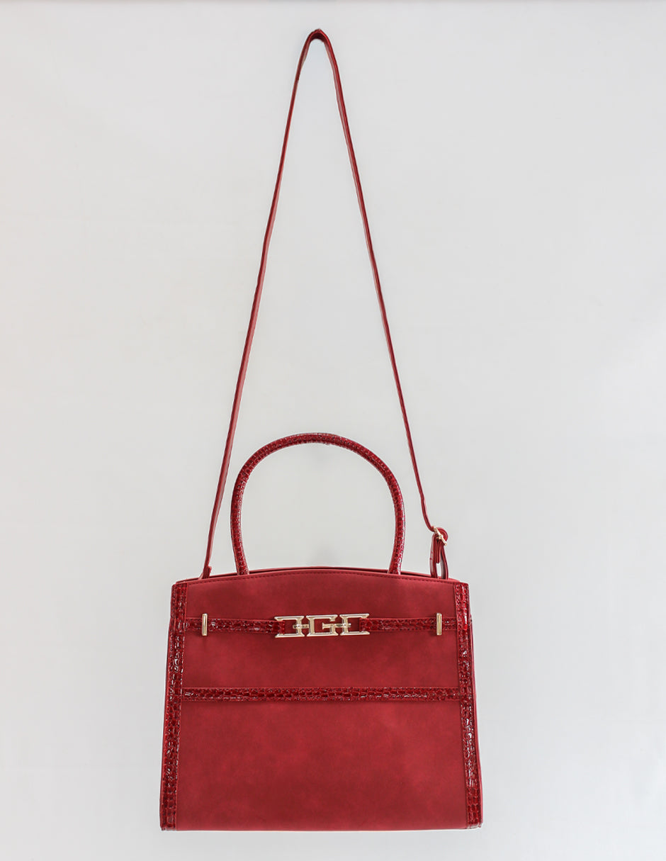 Bolsa Satchel Celine en Gamuza Color Rojo