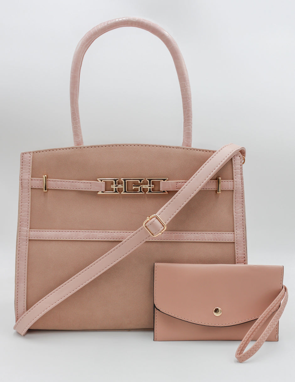 Bolsa Satchel Celine en Gamuza Color Rosa