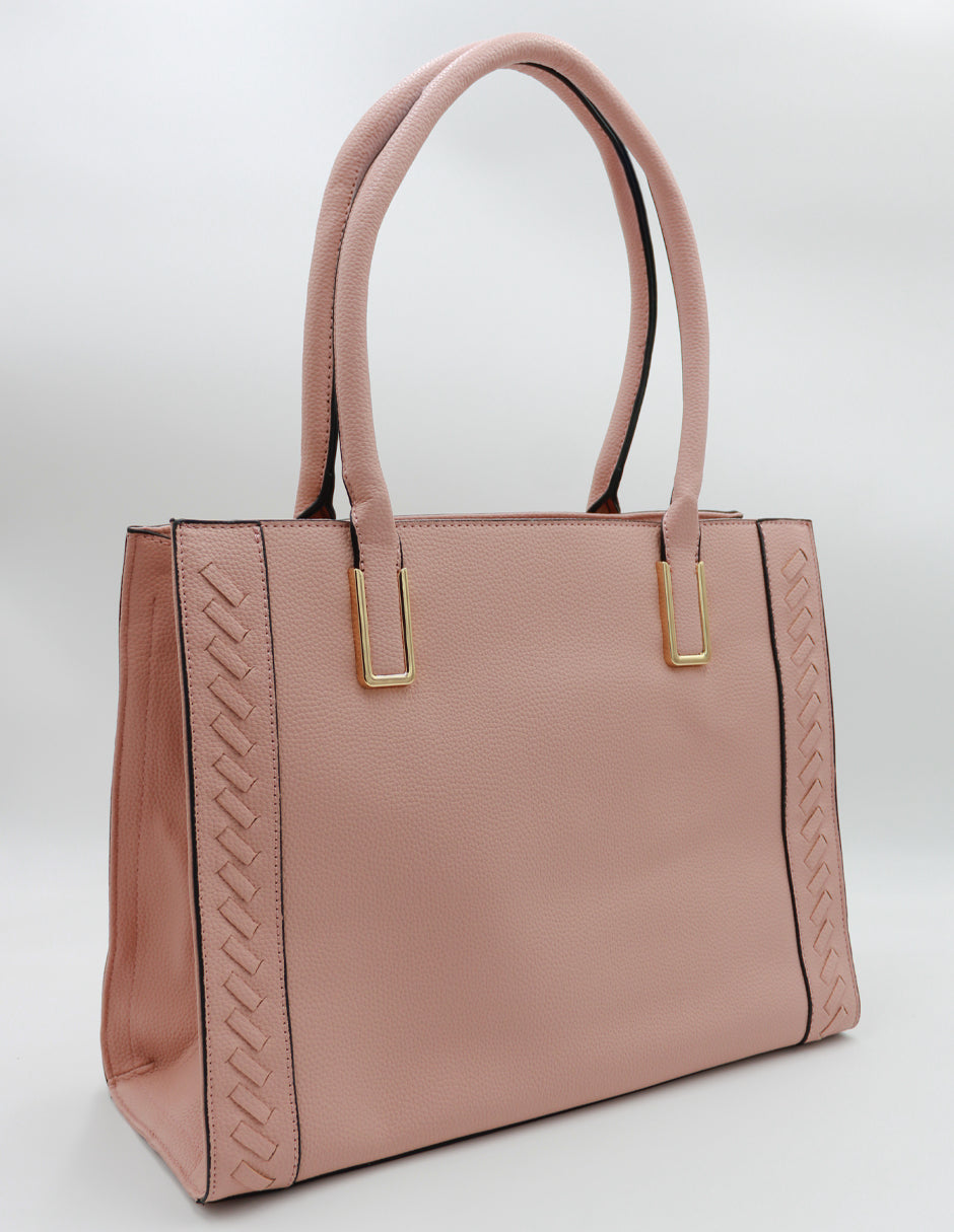 Bolsa Satchel Millá en Piel vegana Color Rosa