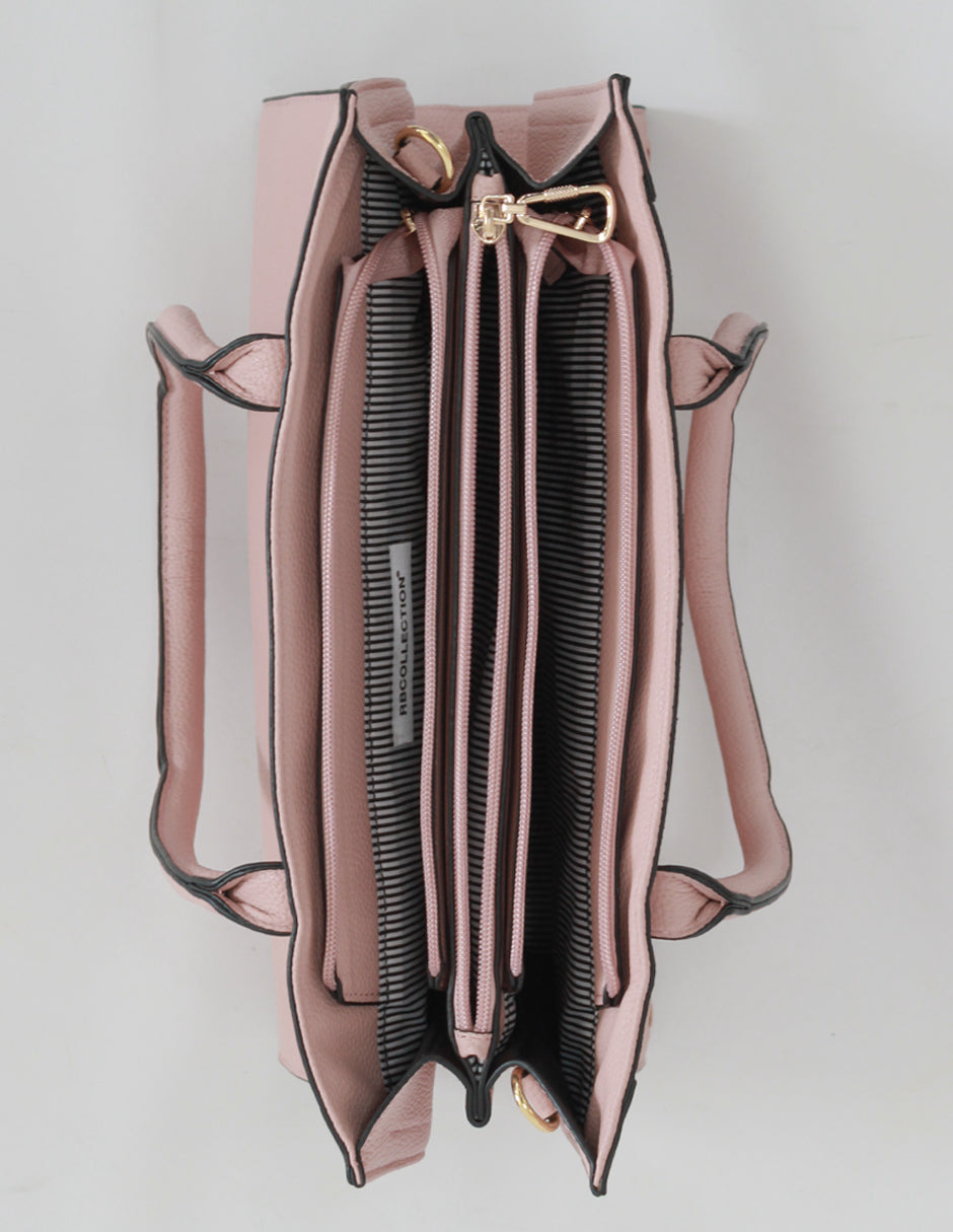 Bolsa Satchel Millá en Piel vegana Color Rosa