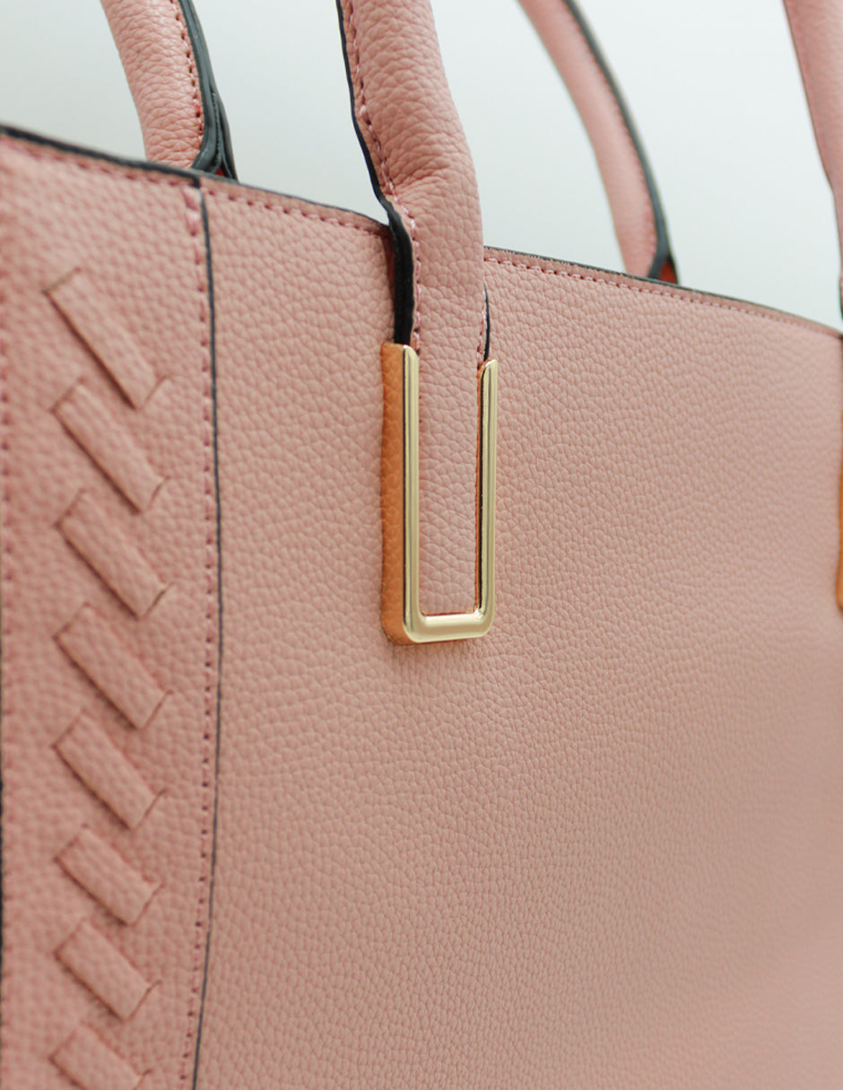 Bolsa Satchel Millá en Piel vegana Color Rosa