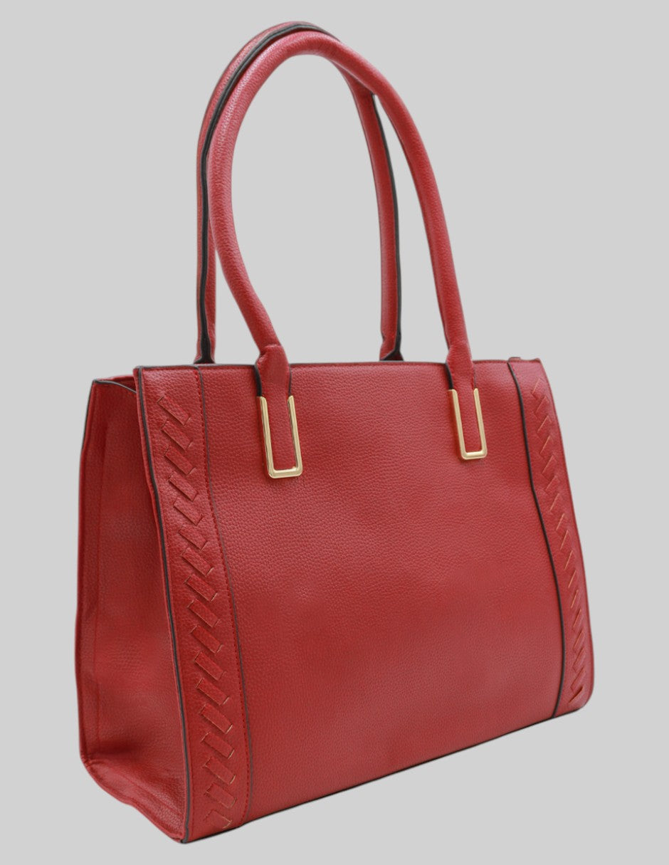 Bolsa Tote en Piel vegana - Rojo