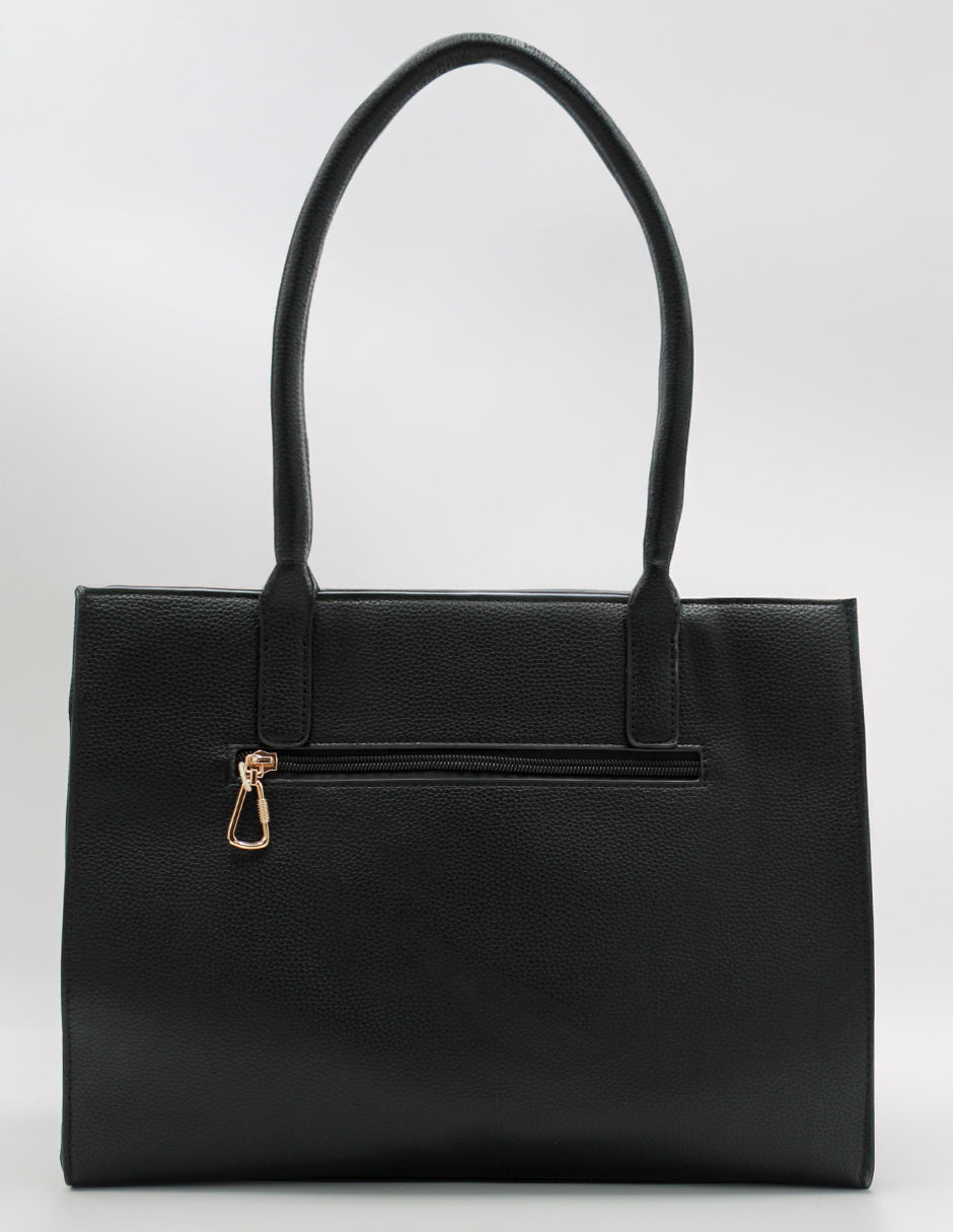 Bolsa Satchel Millá en Piel vegana Color Negro