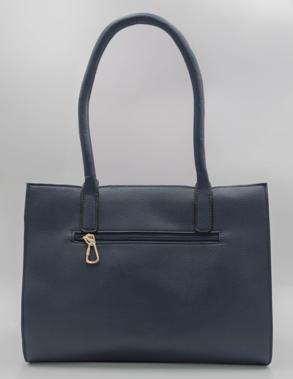 Bolsa Satchel Millá en Piel vegana Color Azul