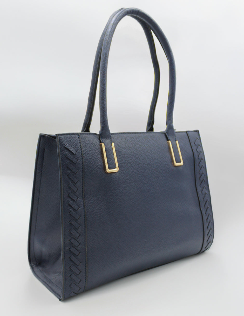 Bolsa Satchel Millá en Piel vegana Color Azul