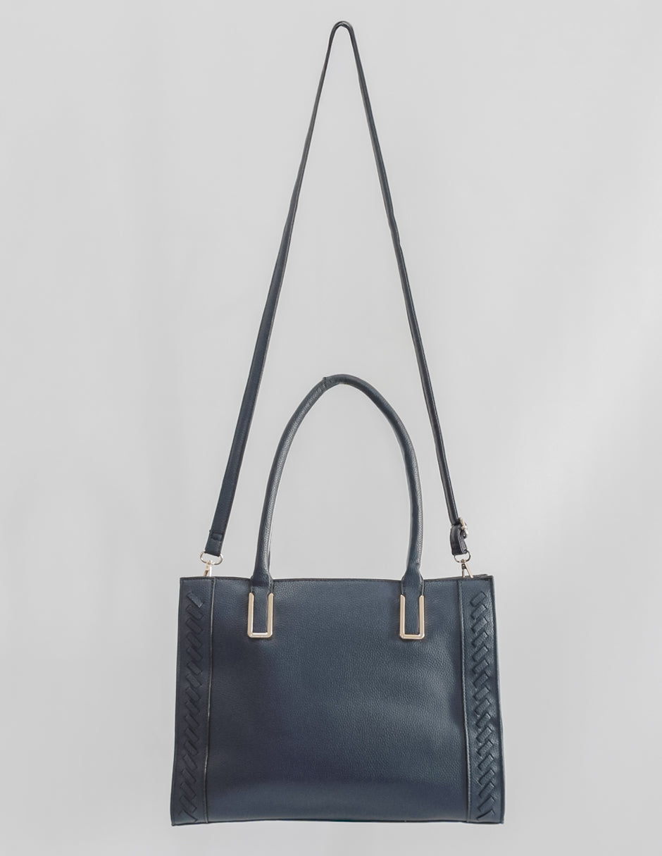 Bolsa Satchel Millá en Piel vegana Color Azul