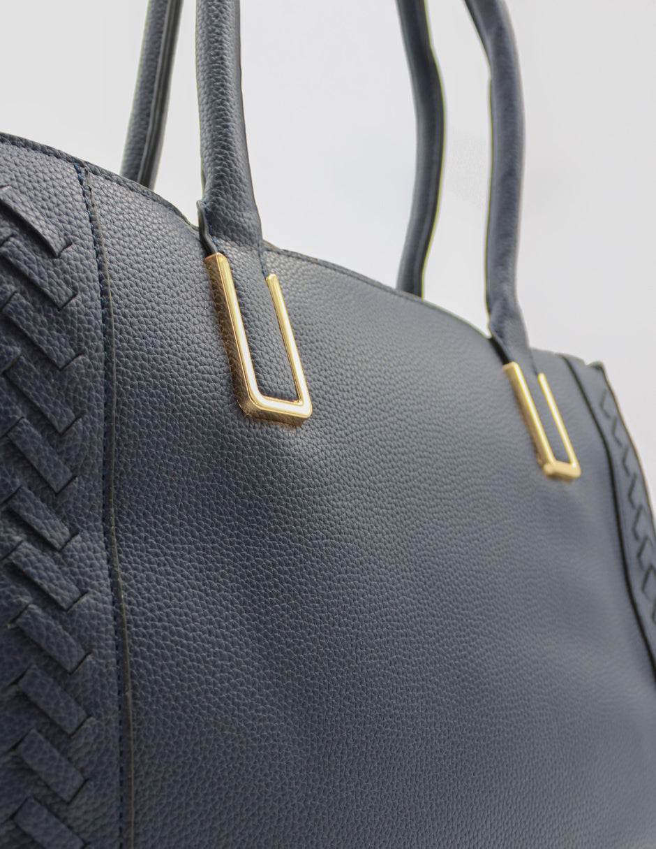 Bolsa Satchel Millá en Piel vegana Color Azul