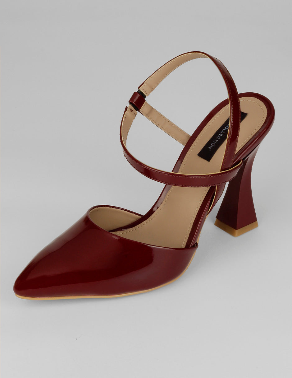 Zapatillas Slingback en Charol – Rojo