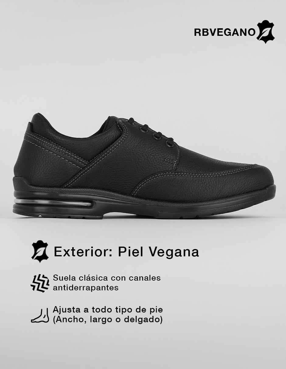 Oxfords Salerno en Piel vegana – Negro
