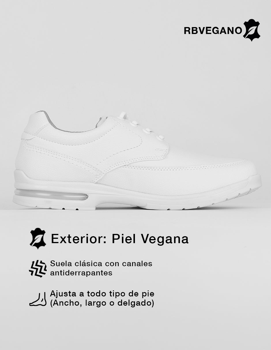 Zapato para diabético Heal en Piel vegana – Blanco