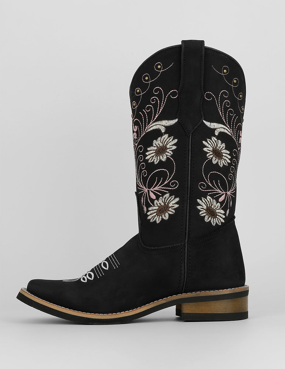 Botas altas Exterior Piel Color Negro Para Mujer De RBCOLLECTION