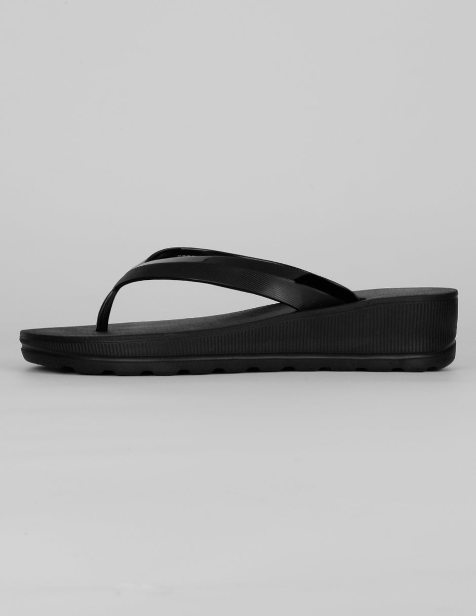 Sandalias clásicas Exterior Sintético Color Negro Para Mujer De RBBASICS