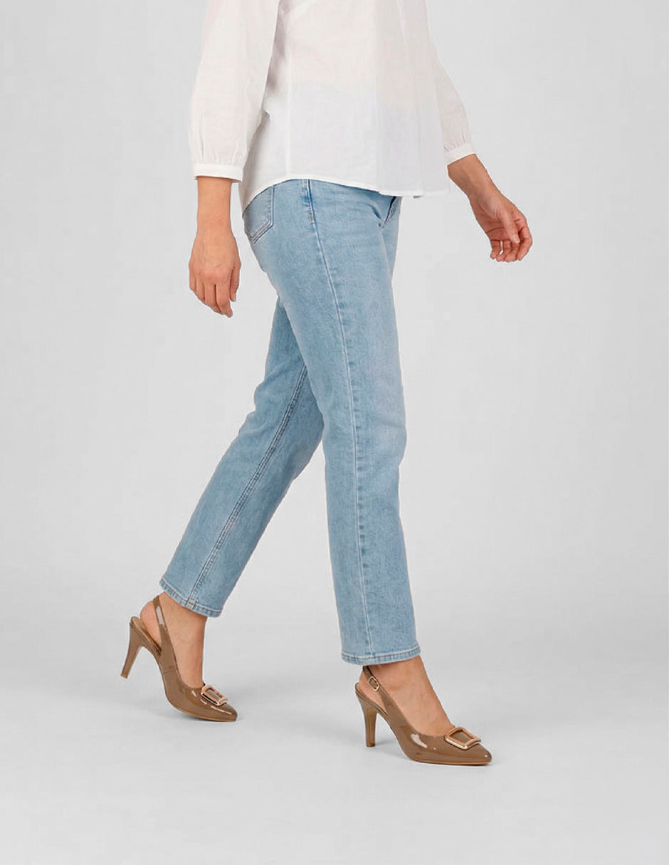 Zapatillas Slingback en Charol – Café