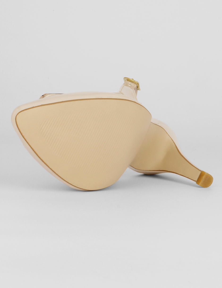 Zapatillas Slingback en Charol – Latte