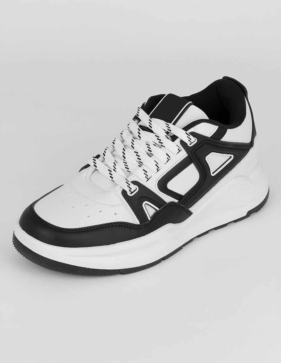 Tenis con cordones Urban en Sintético – Blanco