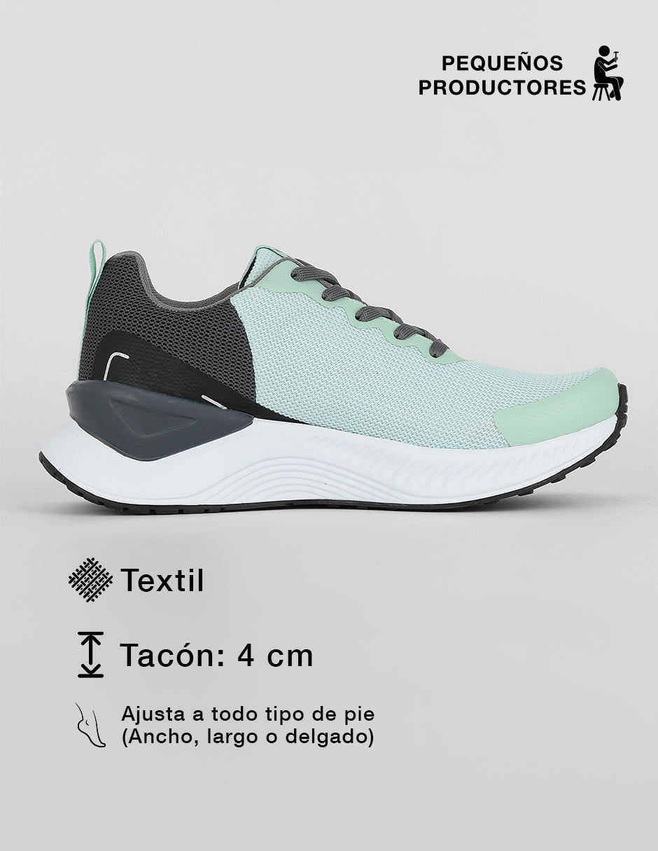 Tenis para entrenamiento  Sport en Textil – Verde