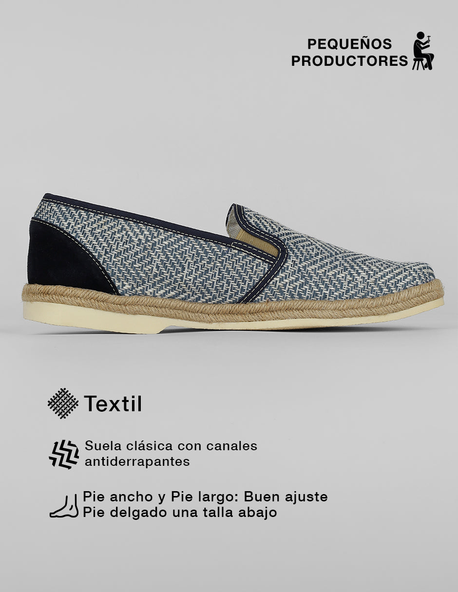 Zapato de confort Brent en Textil – Azul