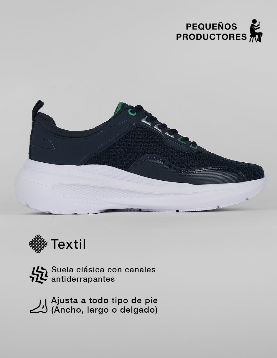 tenis tipo deportivo Sport en Textil – Azul