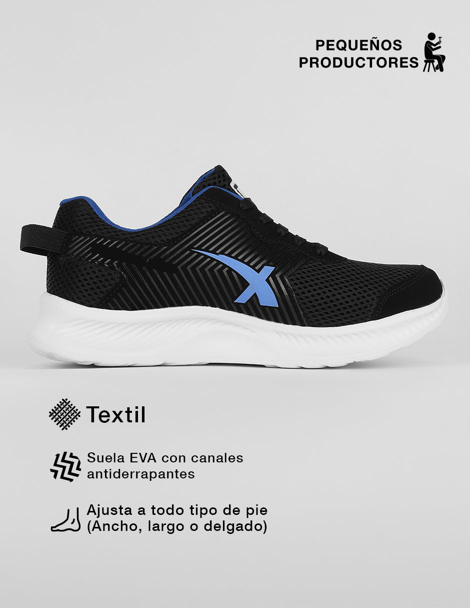 Tenis para entrenamiento Sport en Textil – Negro