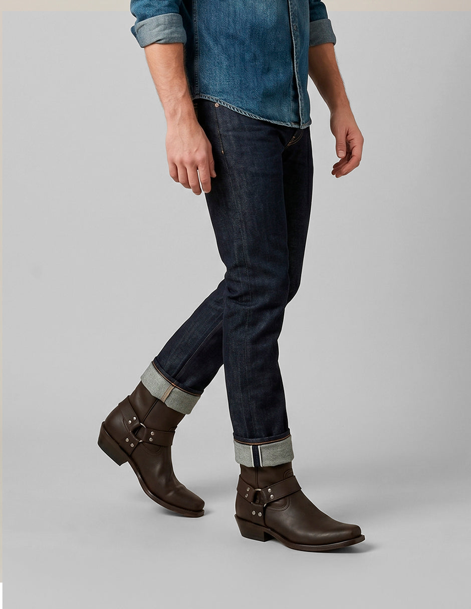 Botas western Cowboy en Piel – Café
