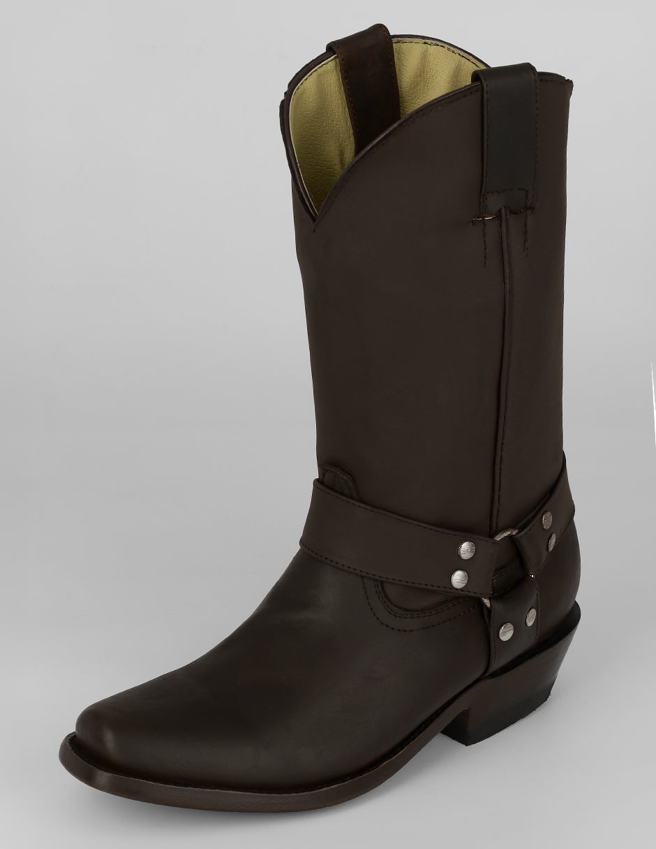 Botas western Cowboy en Piel – Café