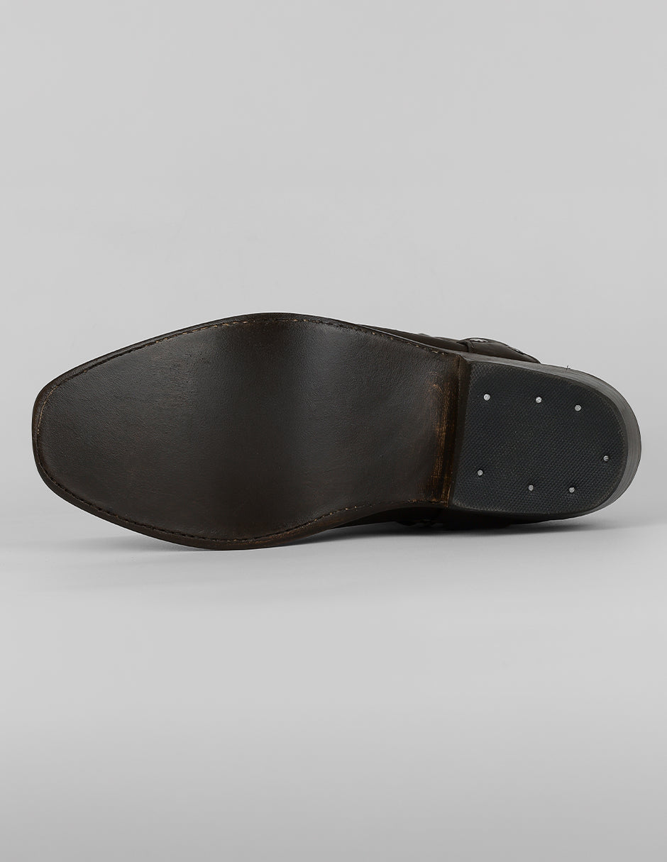 Botas western Cowboy en Piel – Café