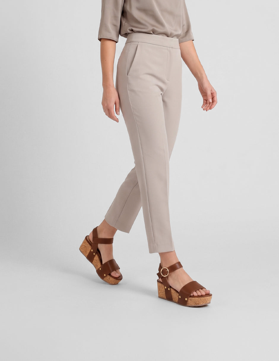 Sandalias con plataforma Naia en Sintético – Café