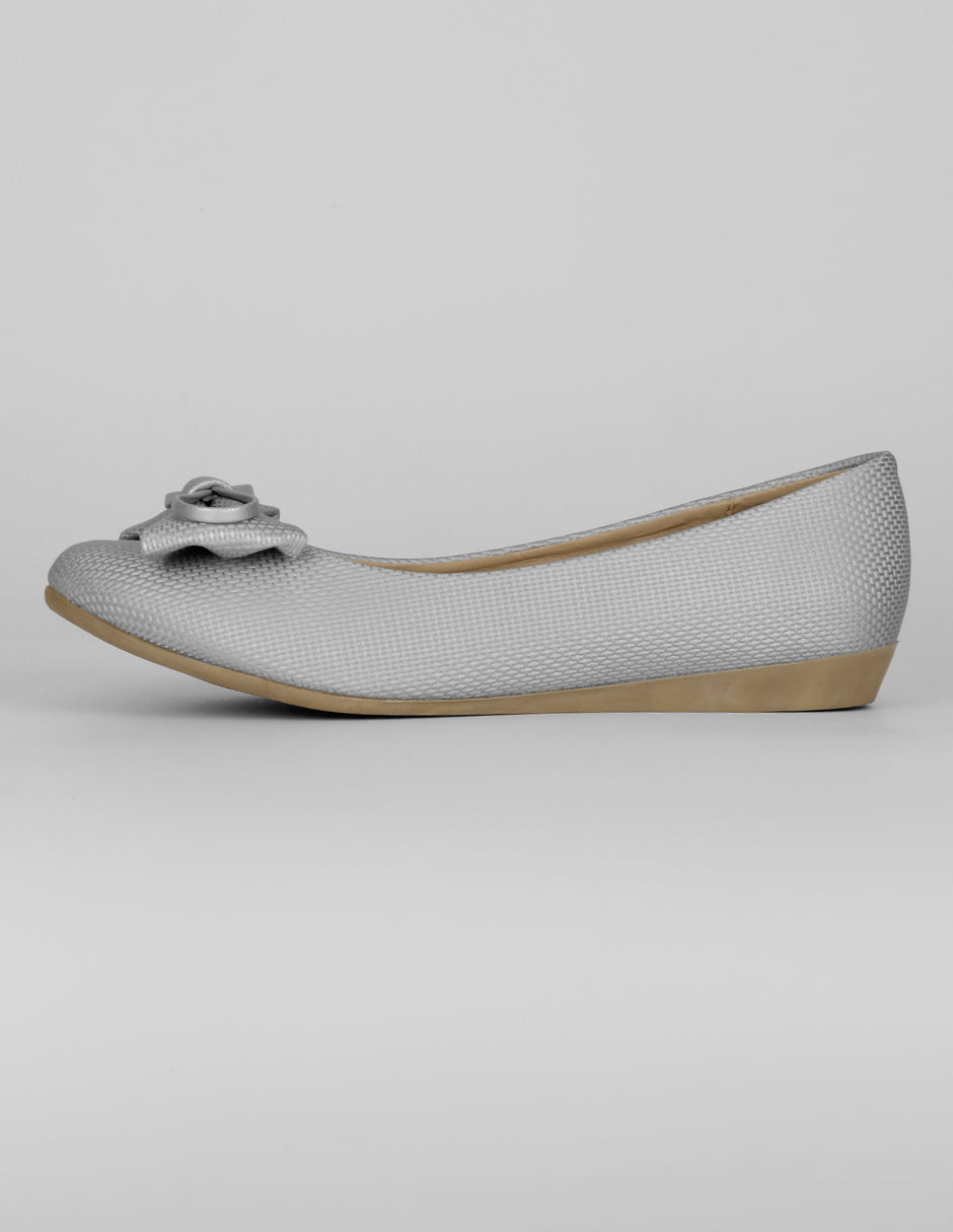 Flats clásicas Exterior Textil Color Gris Para Mujer De RBCOLLECTION