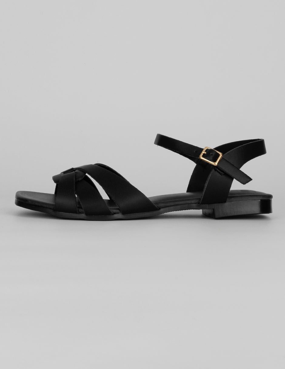 Sandalias de piso Exterior Sintético Color Negro Para Mujer De RBBASICS