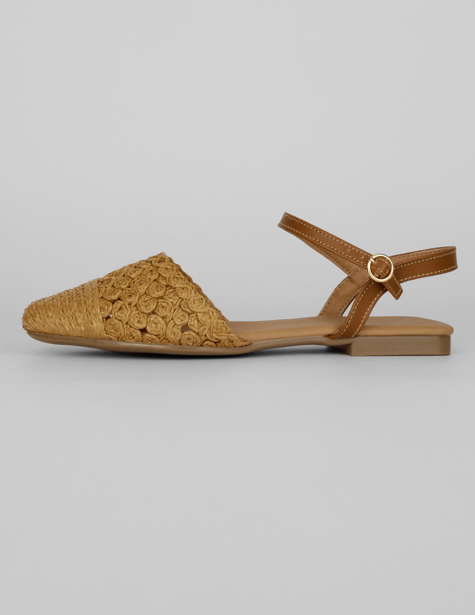 Sandalias de piso Exterior Sintético Color Café Para Mujer De RBCOLLECTION