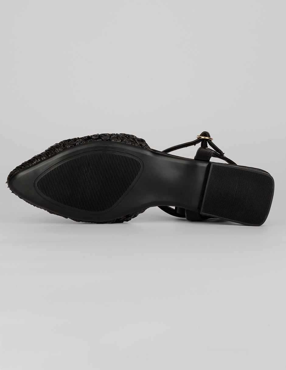 Flats puntales Onne en Sintético – Negro