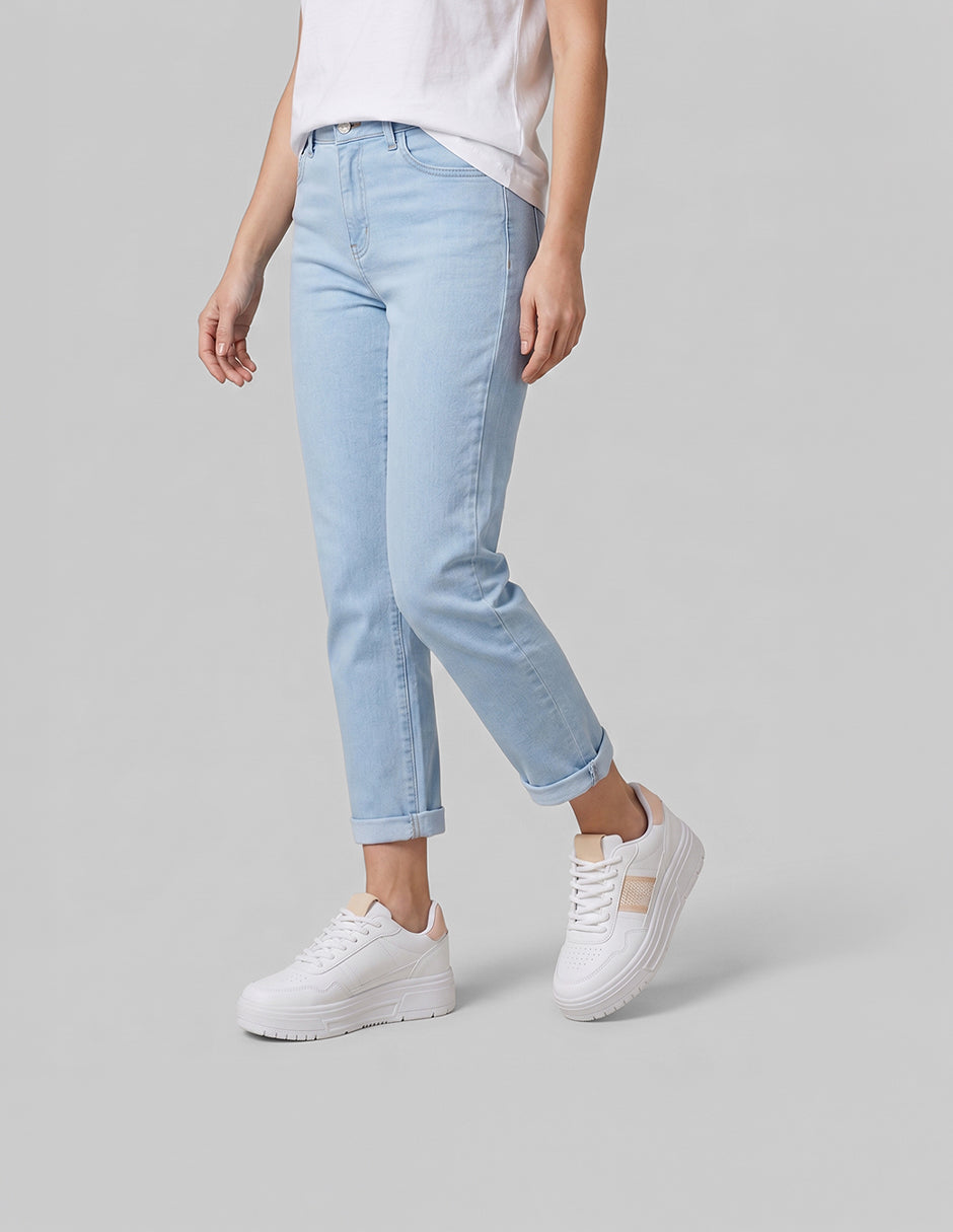 Tenis con cordones  Urban en Piel vegana – Blanco